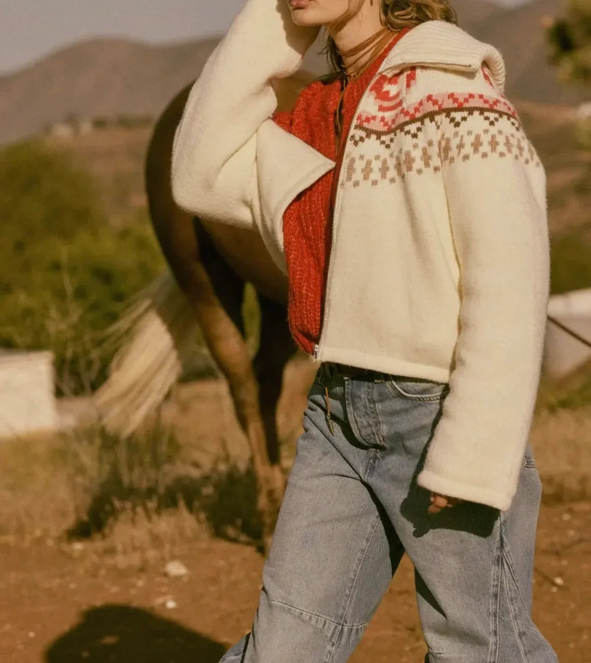 Vail Fair Isle Knit Jacket