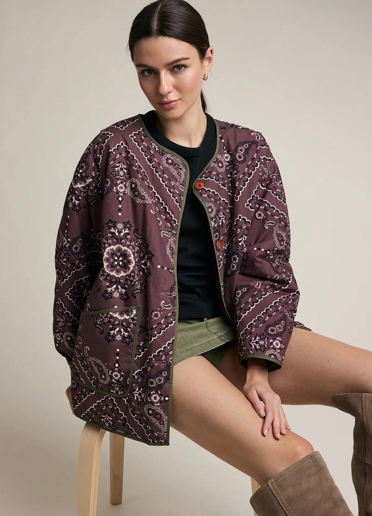 Mindy Reversible Quilted Coat