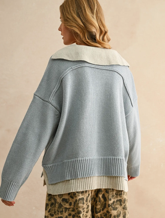 Mally Combo Knit Sweater
