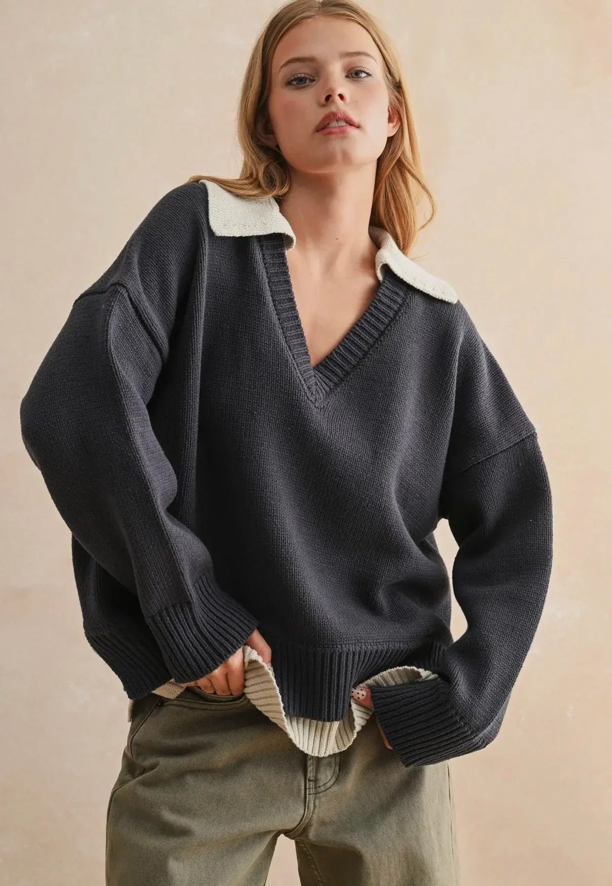 Mally Combo Knit Sweater