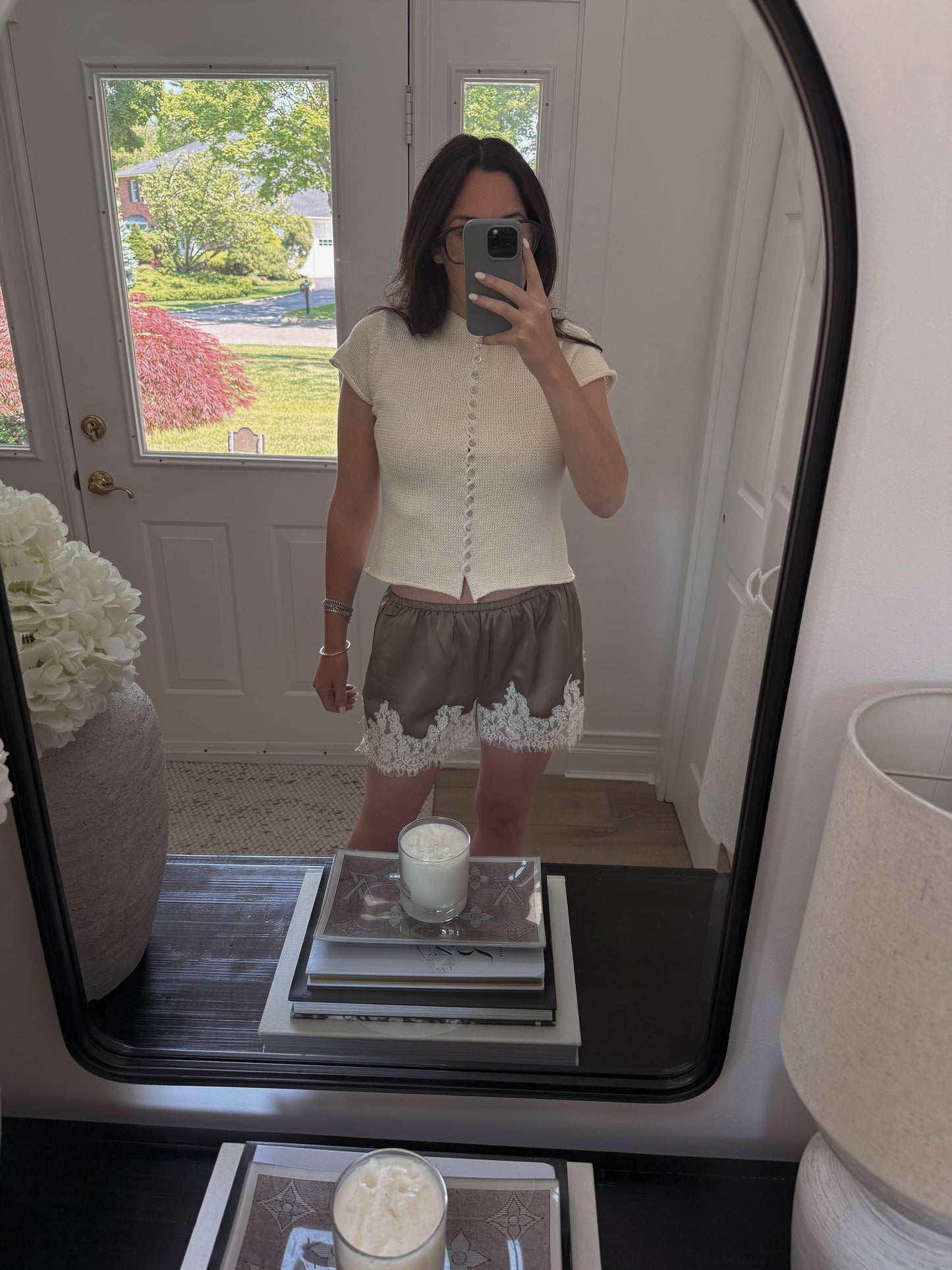 Nina Silk Lace Shorts