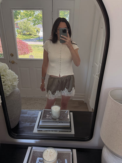 Nina Silk Lace Shorts