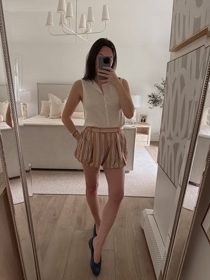 Nella Striped Bubble Short