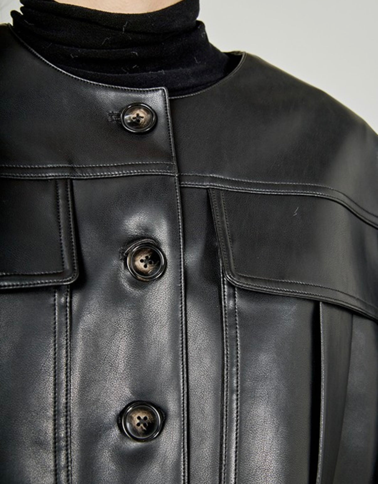 Poppy Vegan Leather Jacket