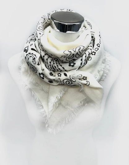 Wren Soft Bandana Print Scarf