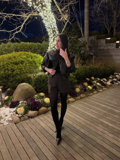 Poppy Vegan Leather Jacket