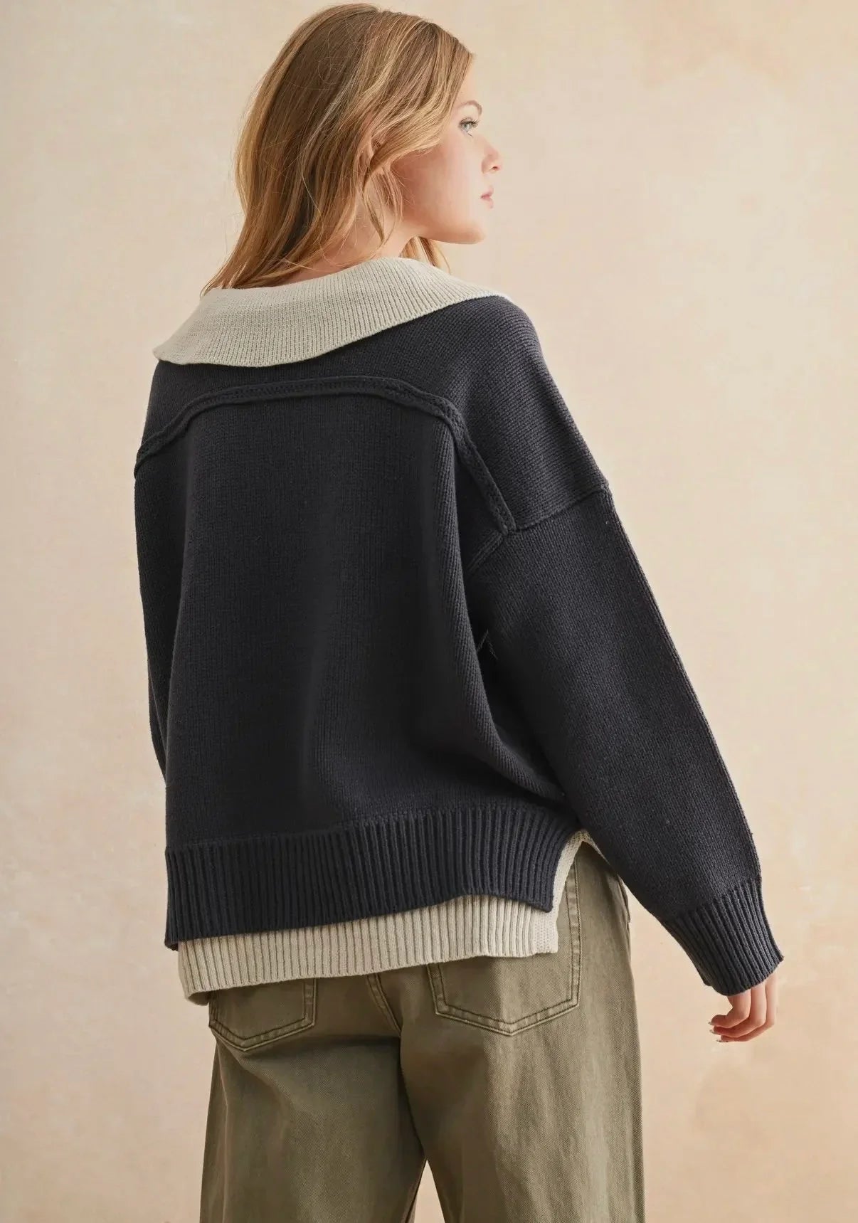 Mally Combo Knit Sweater