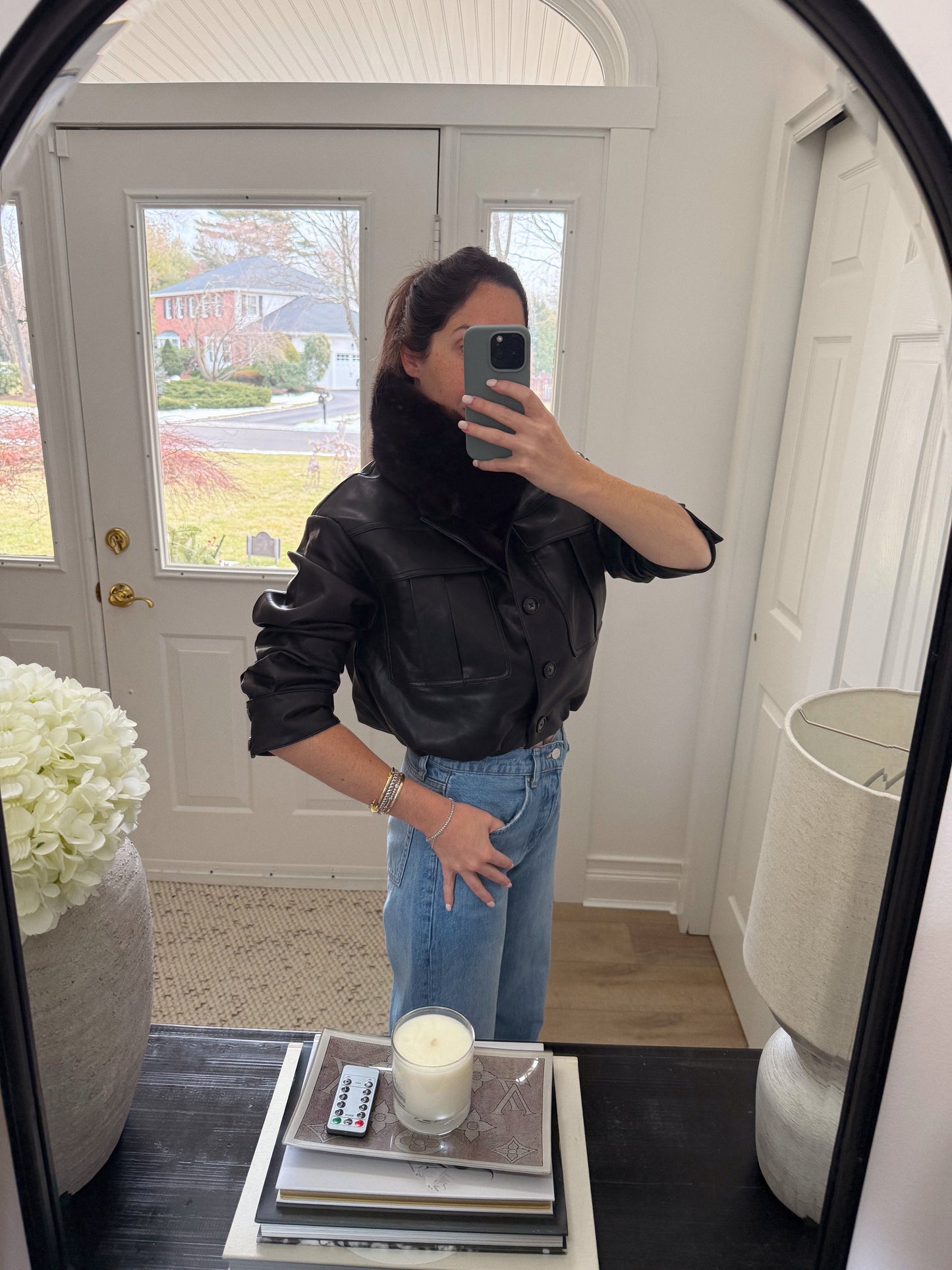 Poppy Vegan Leather Jacket