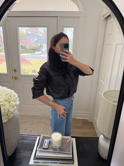 Poppy Vegan Leather Jacket