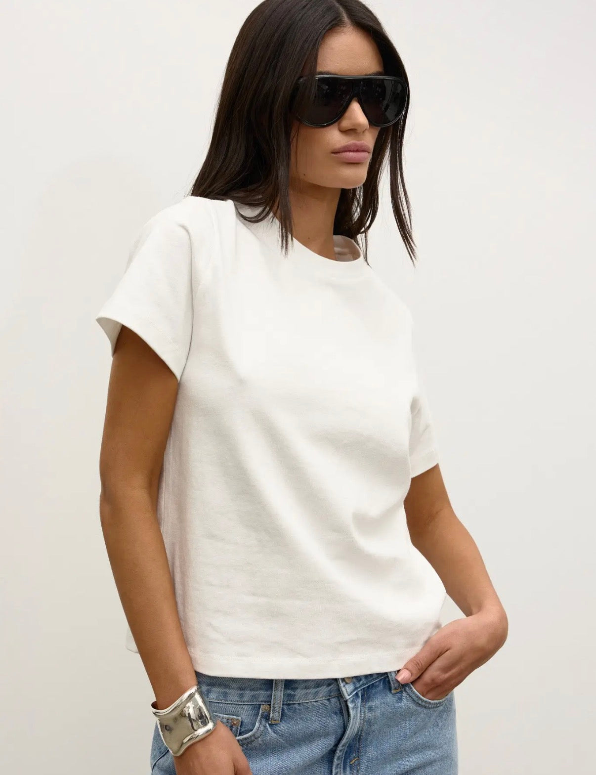 Grace White Tee