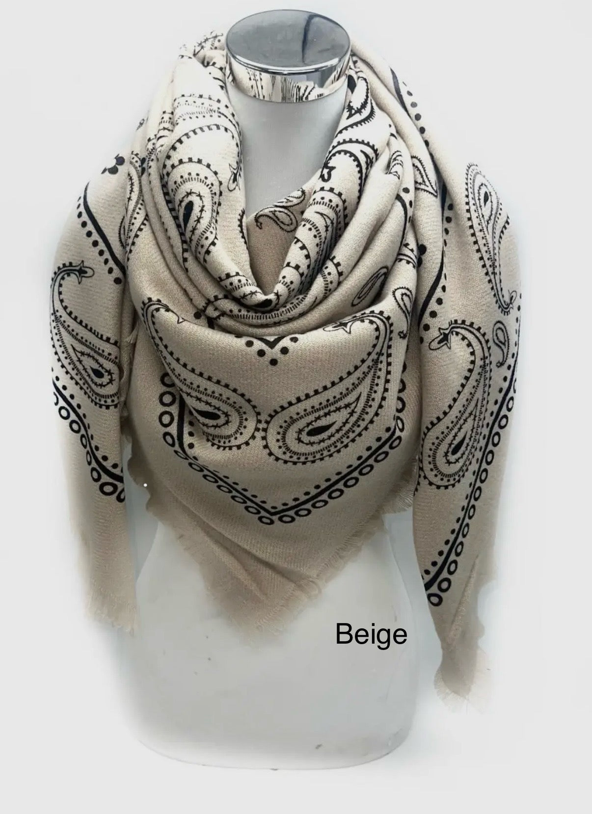 Wren Soft Bandana Print Scarf