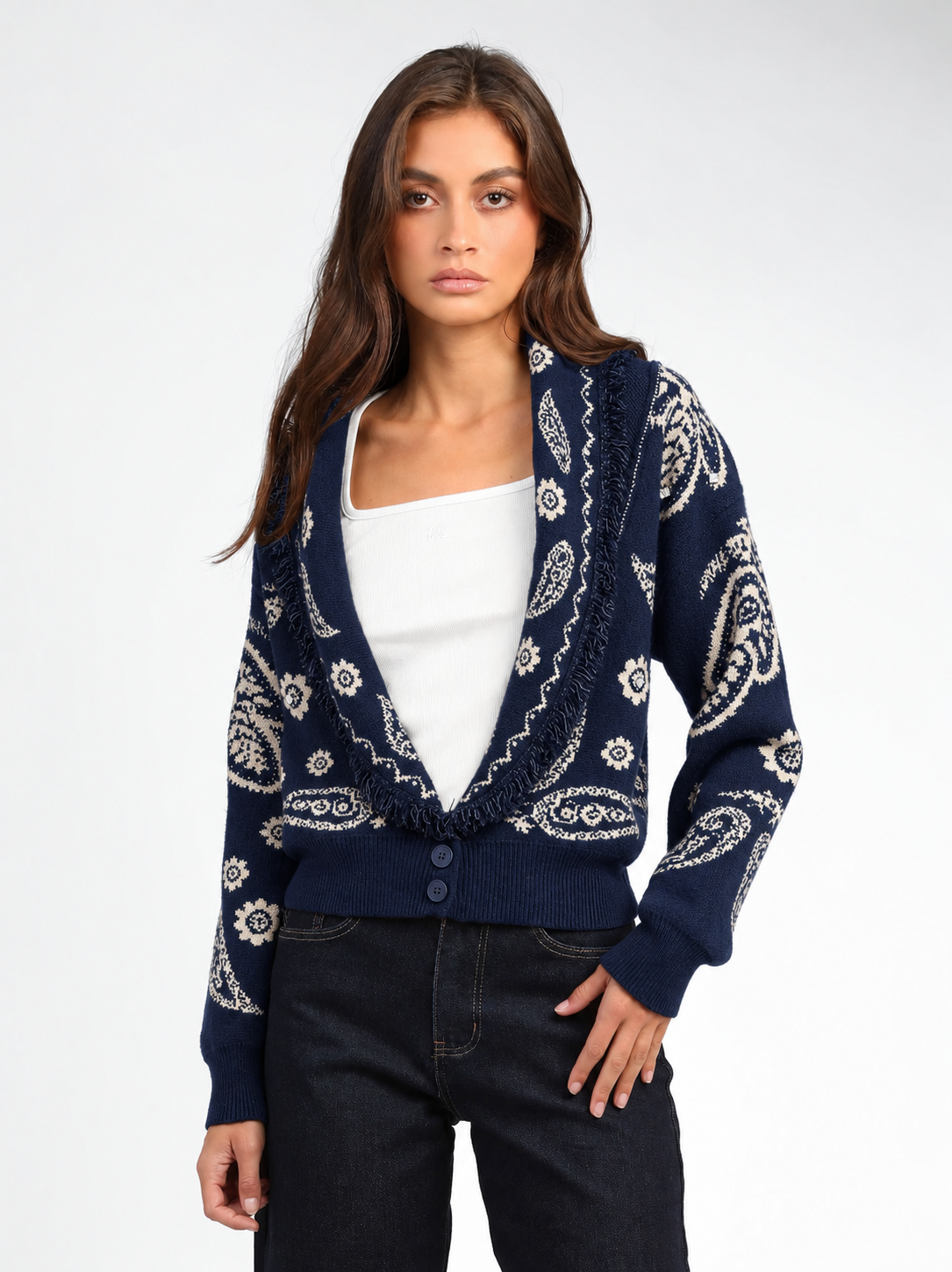 The Dakota Paisley Cardigan
