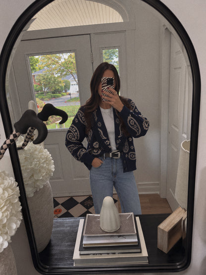 The Dakota Paisley Cardigan