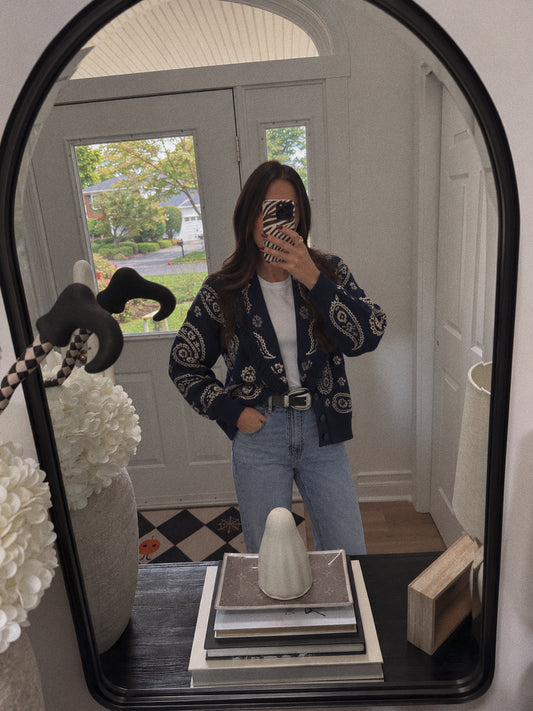 The Dakota Paisley Cardigan