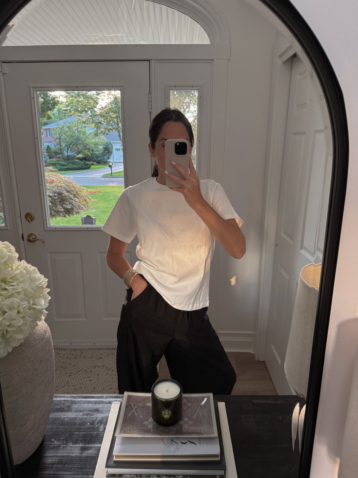 Grace White Tee