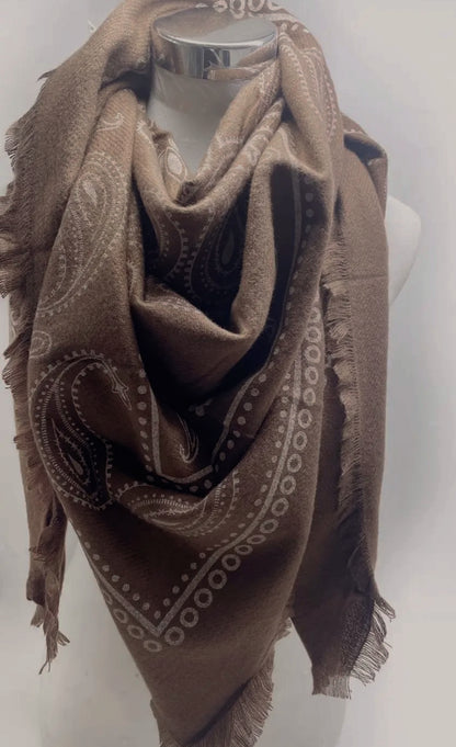 Wren Soft Bandana Print Scarf